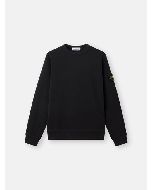 Stone Island Black 6100017 Organic Cotton Interlock for men