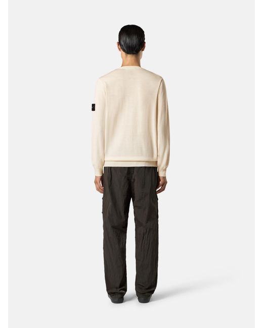 5100071 Light Pure Rws Wool Stone Island de hombre de color Natural