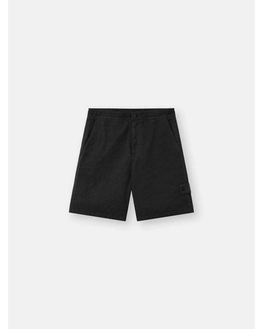 Stone Island Black L100003 Cotton Linen Canvas S. I.Ghost for men