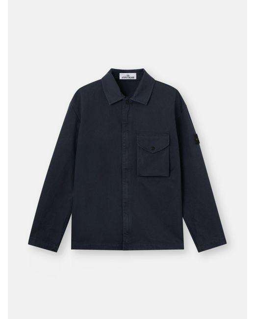 Stone Island Blue 1200001 Dense Cotton Twill-Tc for men