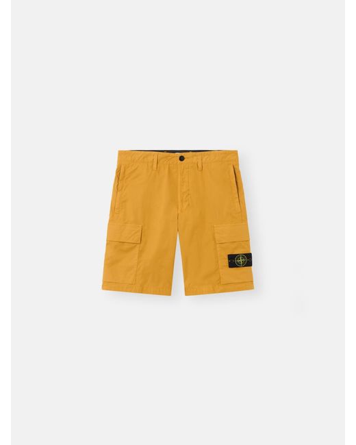 Stone Island Natural L100020 Stretch Cotton Tela 'Paracadute' for men