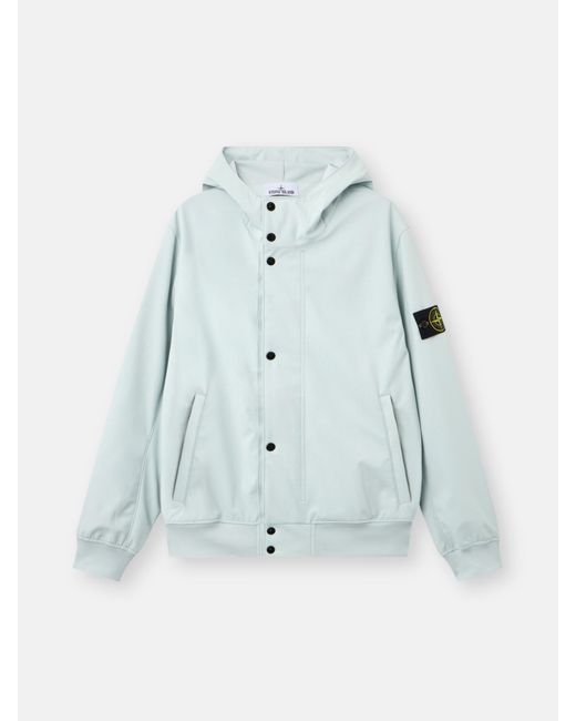 Stone Island Blue 4100118 Light Soft Shell-R E. Dye Technology for men