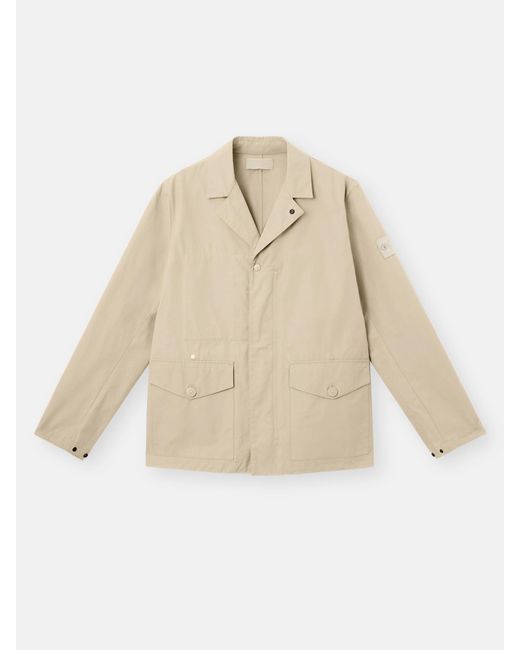 Stone Island A100002 Weatherproof Cotton Canvas Ghost in White für Herren