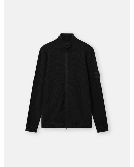 Stone Island Black 5100048 Cotton Cashmere. I. Ghost for men