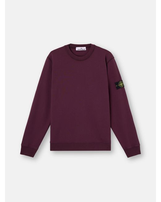 Stone Island Purple 6100060 Organic Cotton Fleece for men