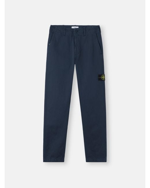 Stone Island Blue 3100001 Dense Cotton-Tc for men