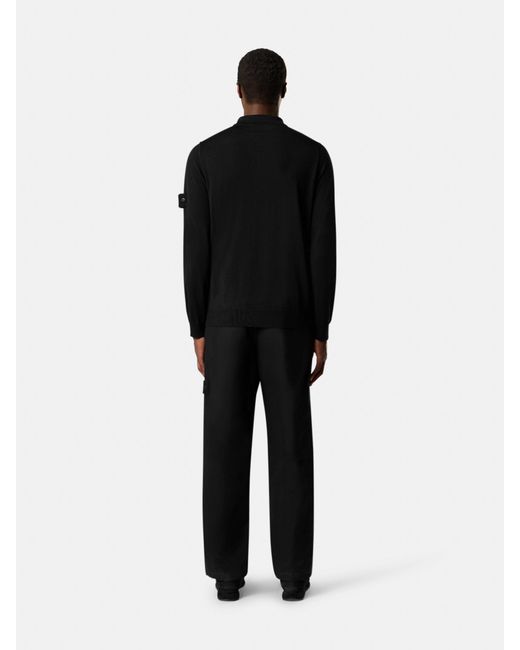 5100076 Pure Light Rws Wool Ghost Stone Island de hombre de color Black