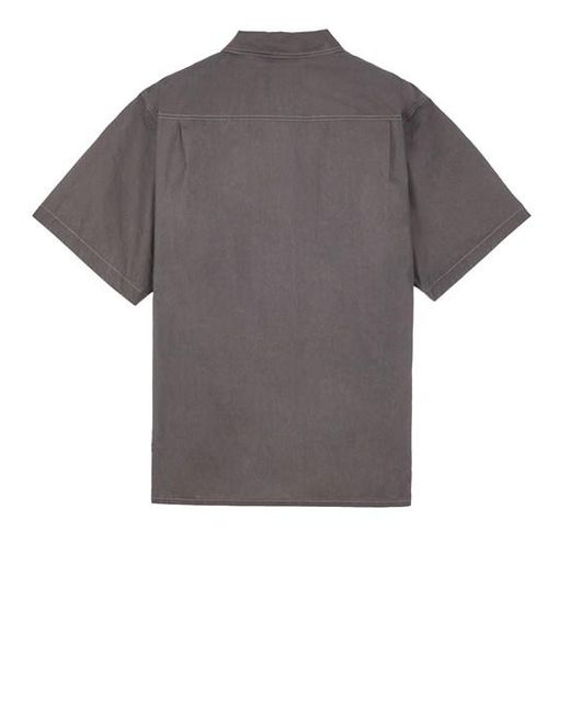 Camicie cotone di Stone Island in Gray da Uomo