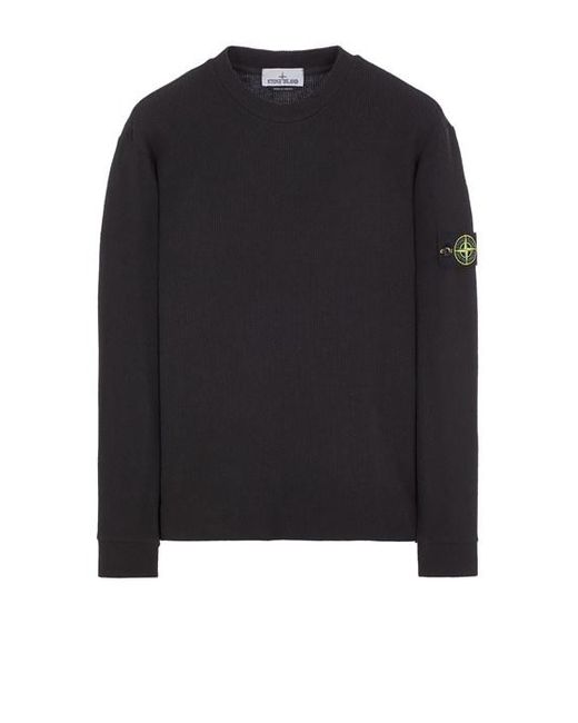 Stone Island Black Sweatshirt Cotton, Polyamide for men