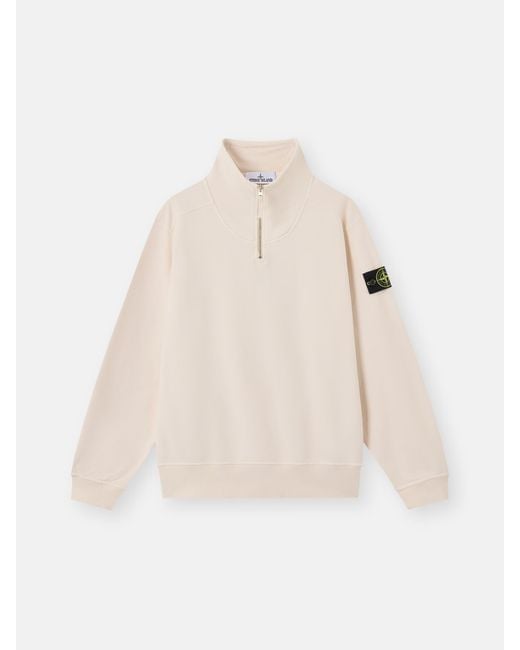 Stone Island Natural 6100021 Brushed Organic Cotton Fleece for men