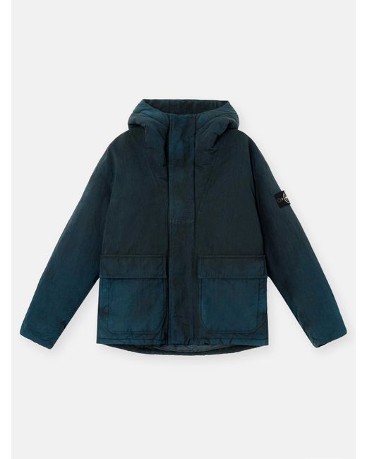 Stone Island 4100093 Naslan-Tc Corrosion Treatment in Blue for Men