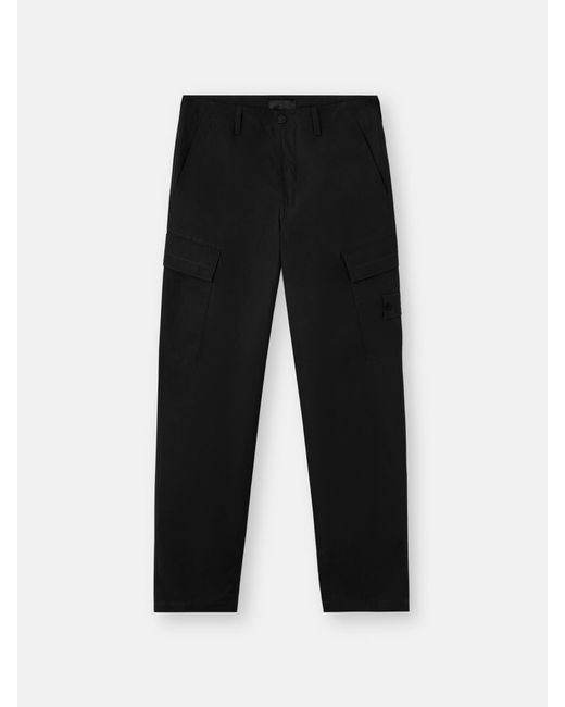 Stone Island Black 3100019 Weatherproof Cotton Canvas Ghost for men