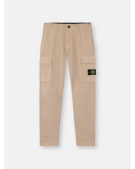 Stone Island Natural 3100032 Stretch Organic Cotton Twill for men