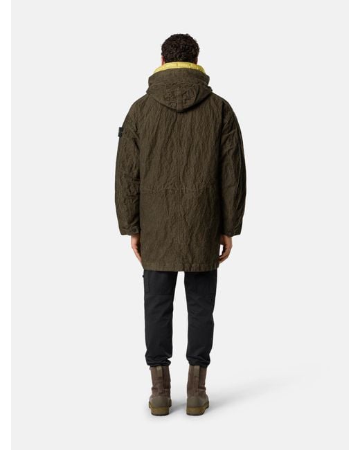 7100009 Wrinkled Corduroy 500-Tc Stone Island de hombre de color Green