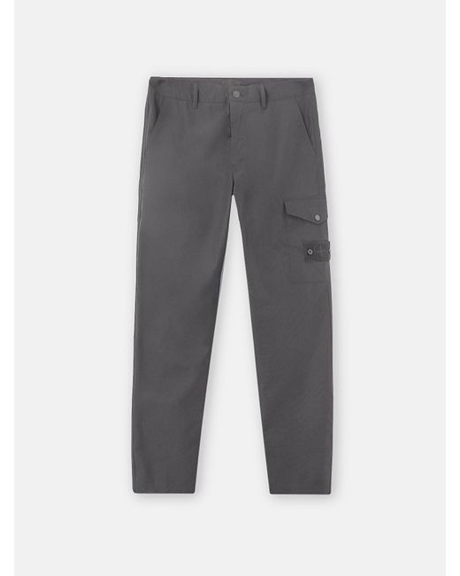 Stone Island 3100047 Weatherproof Cotton Canvas Ghost in Grey for Men ...