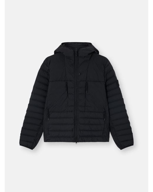 Stone Island Men's Black 4100020 Seamless Tunnel Nylon Down-Tc