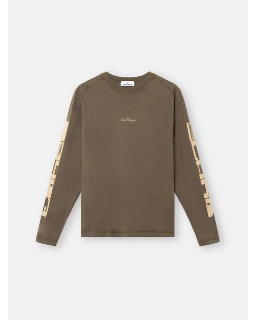 Stone Island 2100005 Organic Cotton Jersey in Natural für Herren