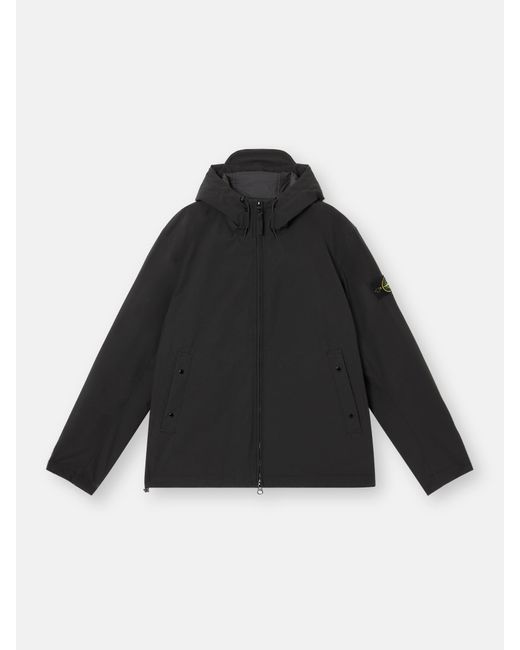 Stone Island Black 4100047 Soft Shell-R E. Dye Technology, Recycled Polyester, Primaloft Insulation for men