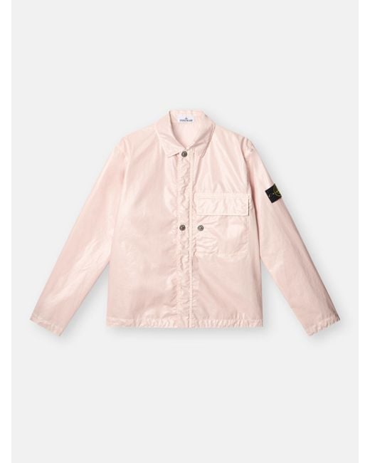 Stone Island Pink 1200001 Mussola Gommata-Tc for men
