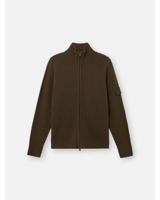 Stone Island Green 5100054 Wool Cashmere S. I. Ghost for men