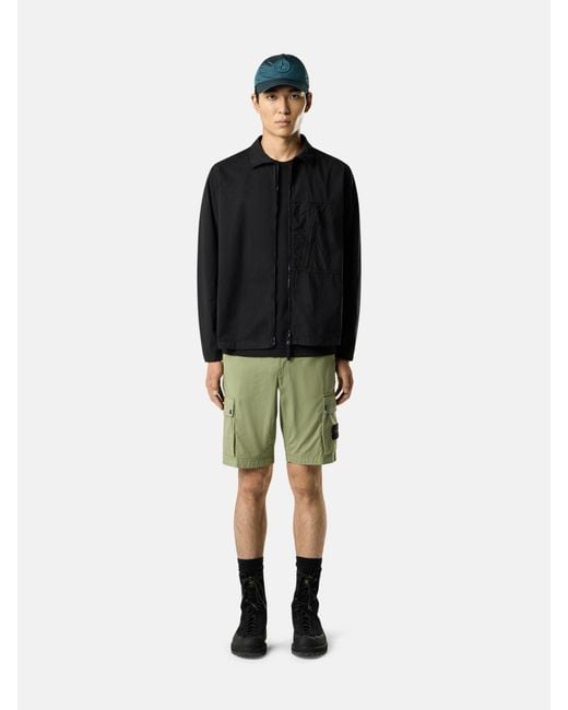 Stone Island Green L100011 Supima Cotton Twill Stretch-Tc for men