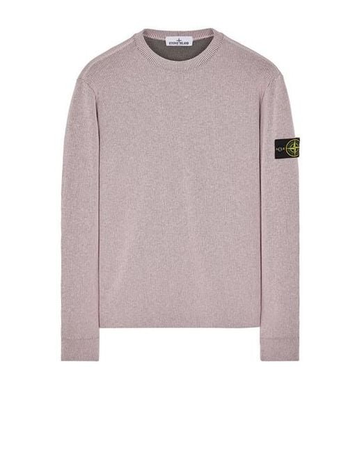 Stone Island Pink Sweatshirt Cotton, Polyamide for men
