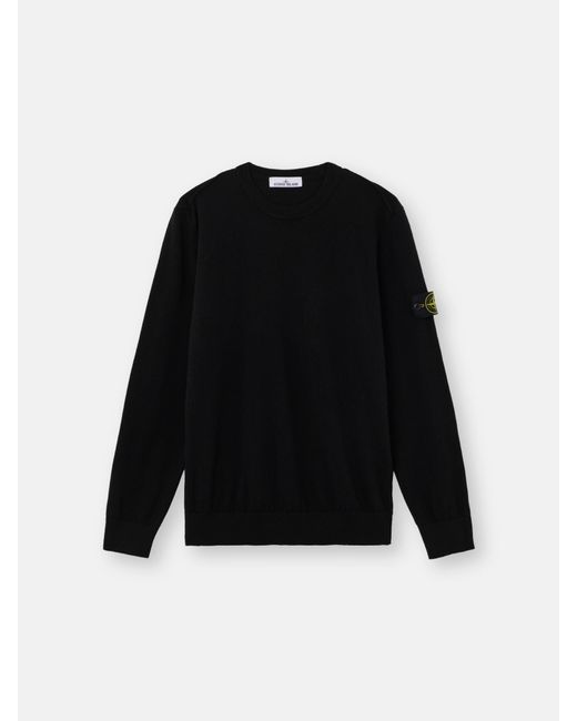 Stone Island Black 5100010 Light Rws Geelong Wool for men