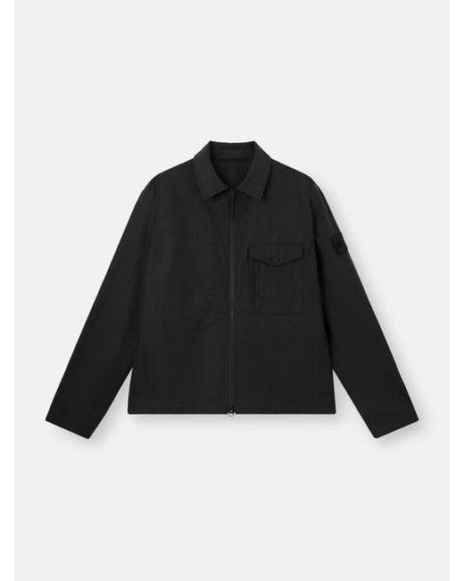 Stone Island Black 1200011 All-Weather Cotton Canvas S. I. Ghost for men