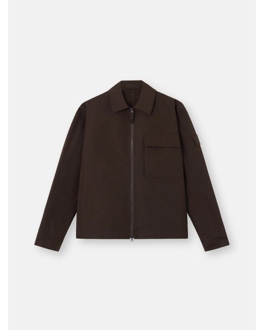 Stone Island Brown 1200018 Weatherproof Cotton Canvas Ghost for men