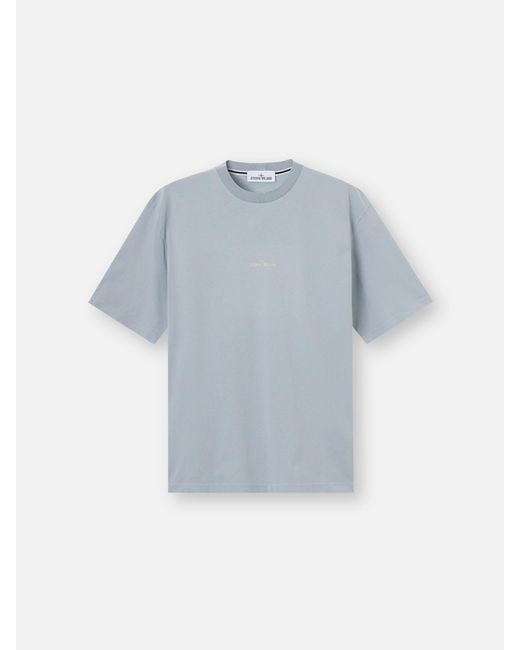 Stone Island Blue 2100001 Organic Cotton Jersey for men