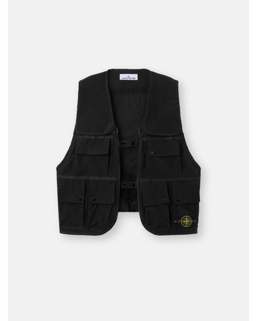 Stone Island Black G100016 Monofilament Organza for men