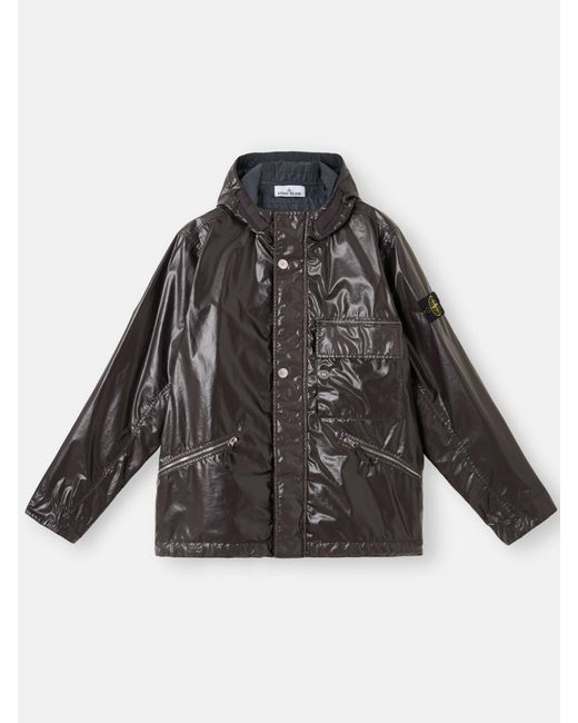 Stone Island Black 4100062 Mussola Gommata-Tc for men