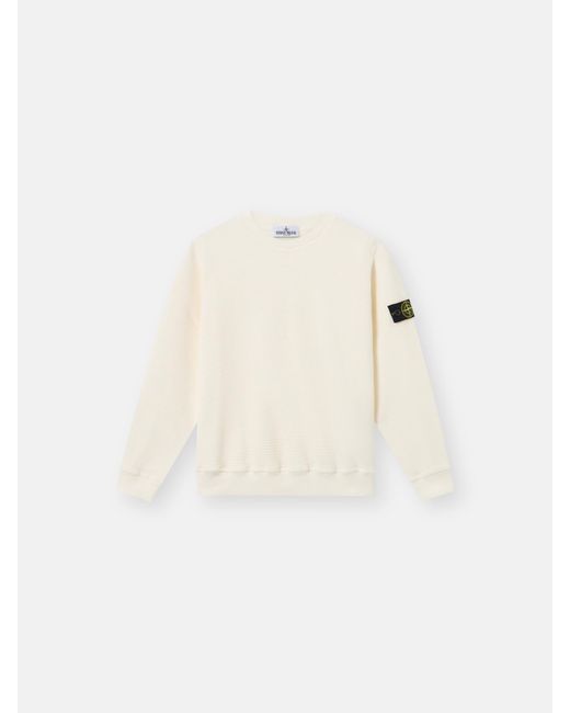 Stone Island 6100011 Organic Cotton Waffle in Natural für Herren