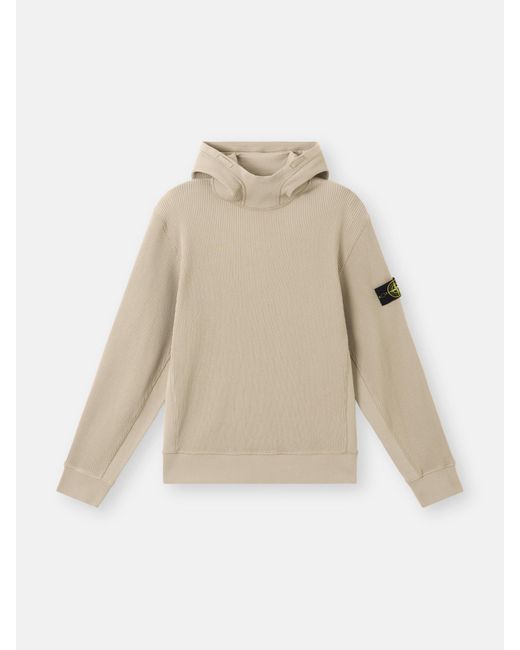 Stone Island Natural 6100005 Organic Cotton Waffle Fleece for men