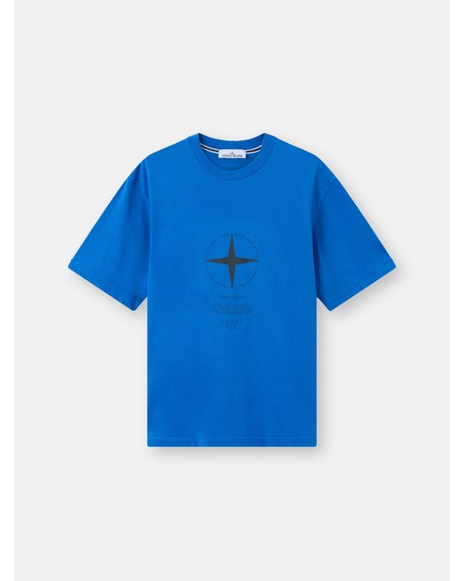 Stone Island Blue 2100001 Organic Cotton Jersey for men