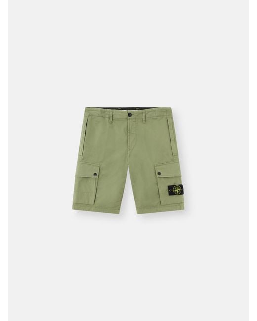 Stone Island Green L100011 Supima Cotton Twill Stretch-Tc for men