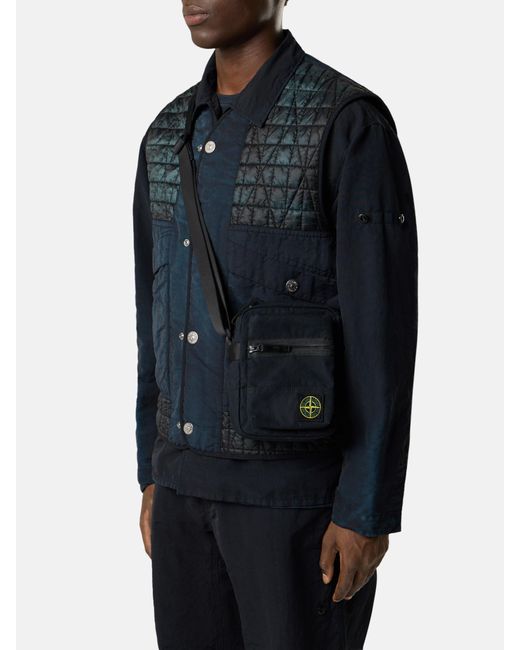 9200019 Aluminium Tela Stone Island de hombre de color Black