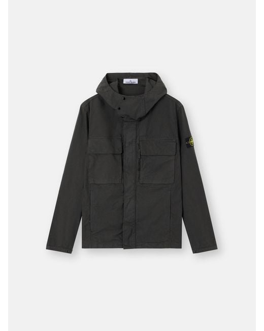 Stone Island Black Q100012 Canvas Weave Cotton, Organic Cotton for men