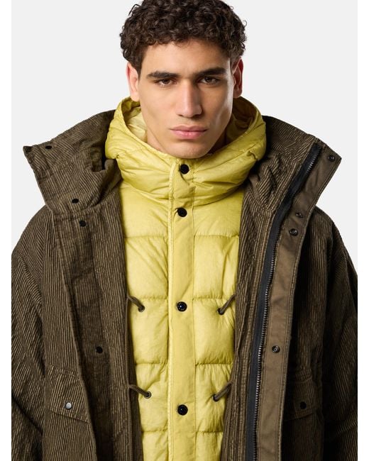7100009 Wrinkled Corduroy 500-Tc Stone Island de hombre de color Green