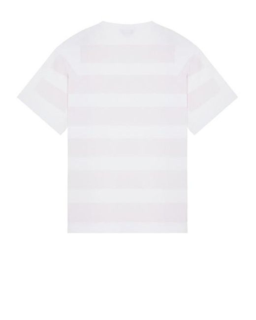 T-shirt a maniche corte cotone di Stone Island in White da Uomo