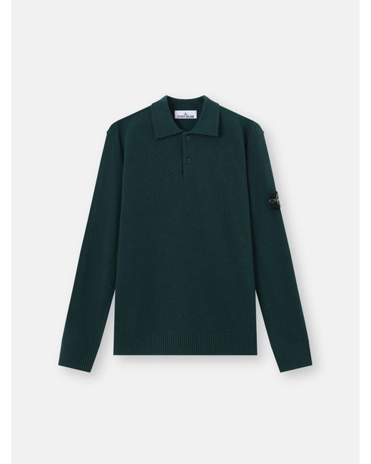 Stone Island Green 5100018 Light Rws Geelong Wool for men