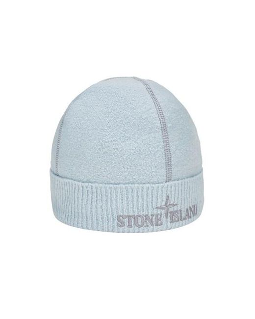 Stone Island Blue Hat Cotton, Polyamide, Elastane for men