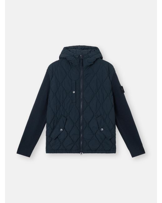 Stone Island Blue 4100070 Nylon Smerigliato Ghost for men