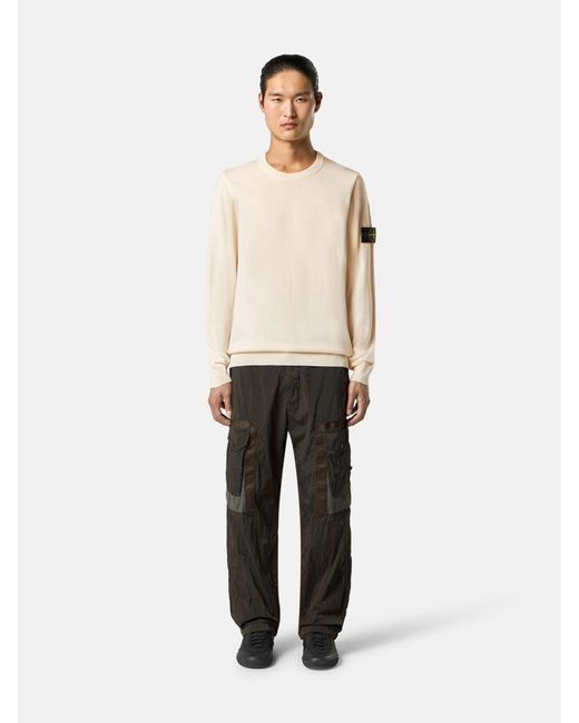 5100071 Light Pure Rws Wool Stone Island de hombre de color Natural