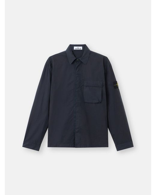 Stone Island Blue 1200032 Stretch Cotton Tela 'Paracadute' for men