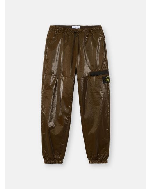 Stone Island Green 3100024 Shiny Stretch Nylon-Tc for men