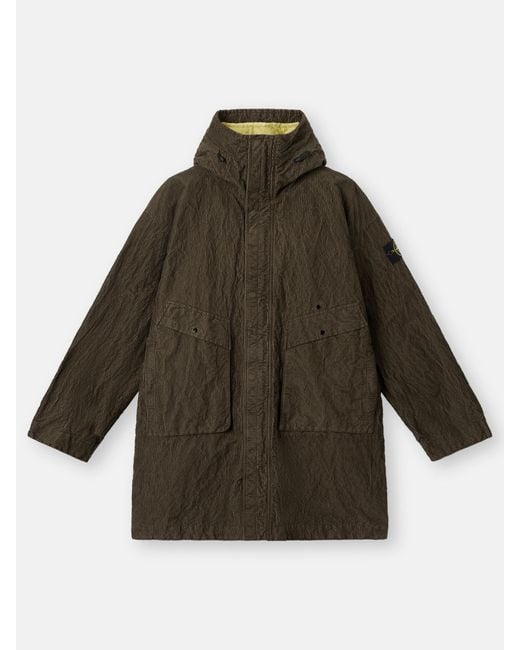 7100009 Wrinkled Corduroy 500-Tc Stone Island de hombre de color Green