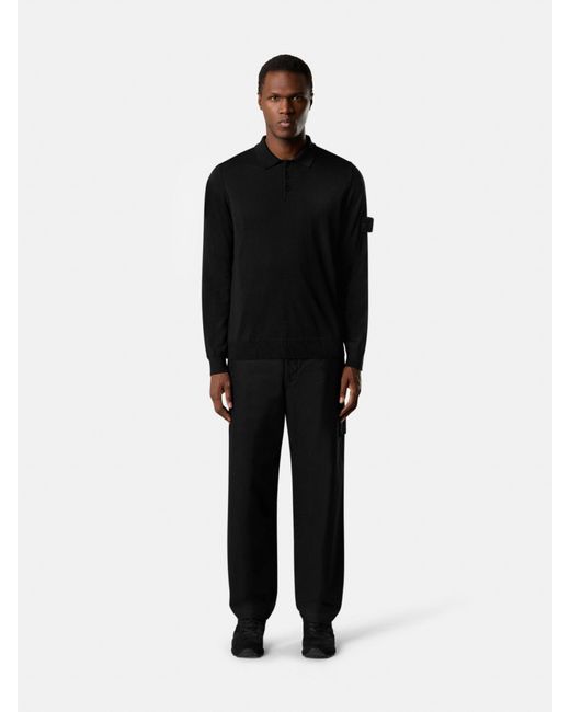 5100076 Pure Light Rws Wool Ghost Stone Island de hombre de color Black