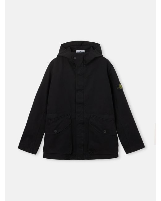 Stone Island Black Q100001 Dense Cotton Twill-Tc for men