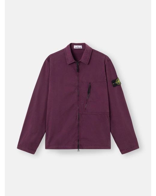 1200003 Supima Cotton Twill Stretch-Tc Stone Island pour homme en coloris Purple